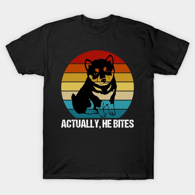 Fairly cute dog actually bites. T-Shirt by Rian Whole